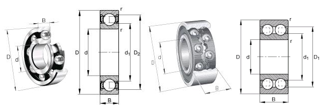 SKF 628/4-2Z bearing