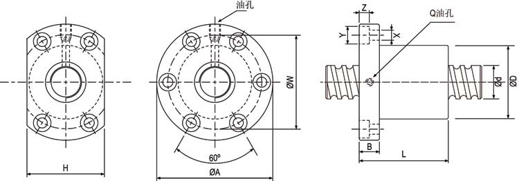 SFI02004-4 滚珠丝杆,