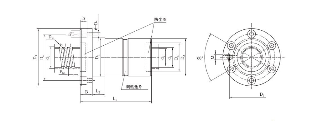 FFZD4012-3滚珠丝杠