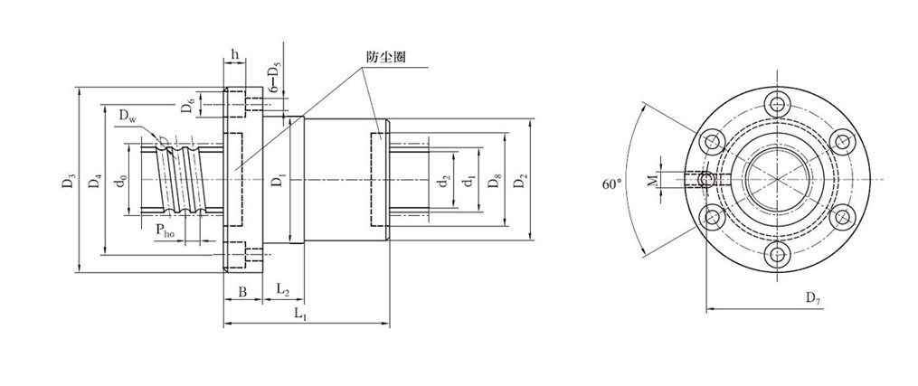 FF5020-4滚珠丝杠