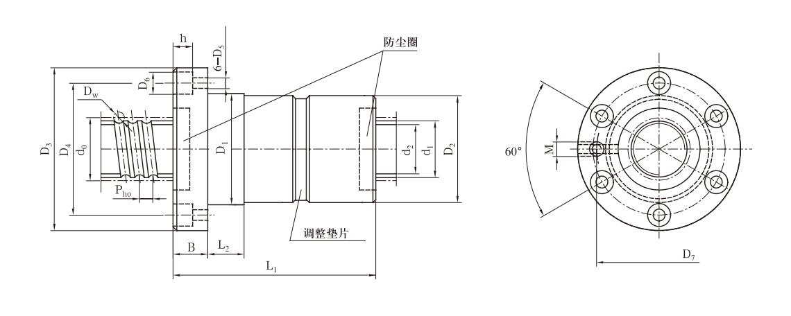 DKFZD2510-4滚珠丝杠